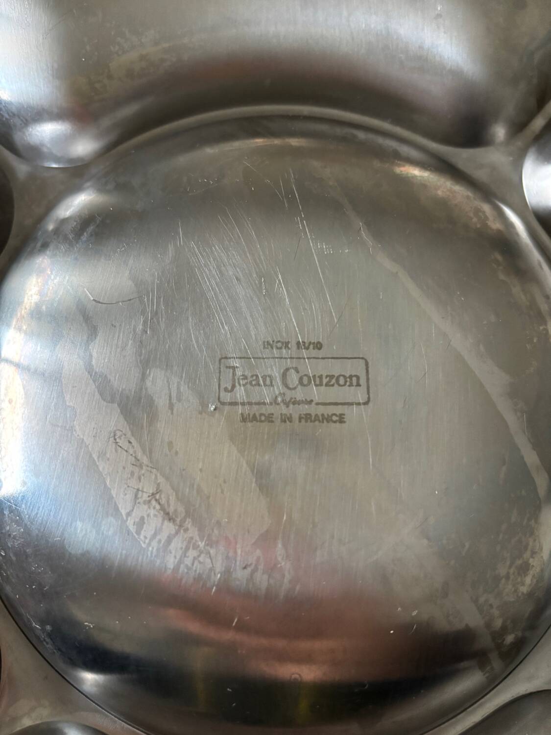 Stainless steel dish Jean Couzon