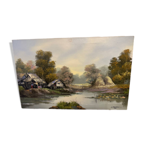 Peinture sur toile thaïlandaise