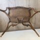 GAME TABLE STYLE LOUIS XV WOOD CARVED CIRCA 1900 GREEN CARPET 2 COMPARTMENTS