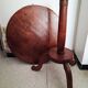 Large walnut side table