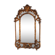 Mirror shield-close style Louis XV gold leaf gilding