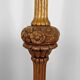 Important Art Deco carved oak floor lamp, France, circa 1920