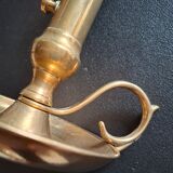 Vintage candlestick in solid bronze