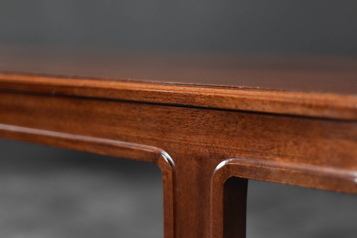 Vintage Mid-Century Scandinavian Modern Mahogany Coffee Table, 1950s