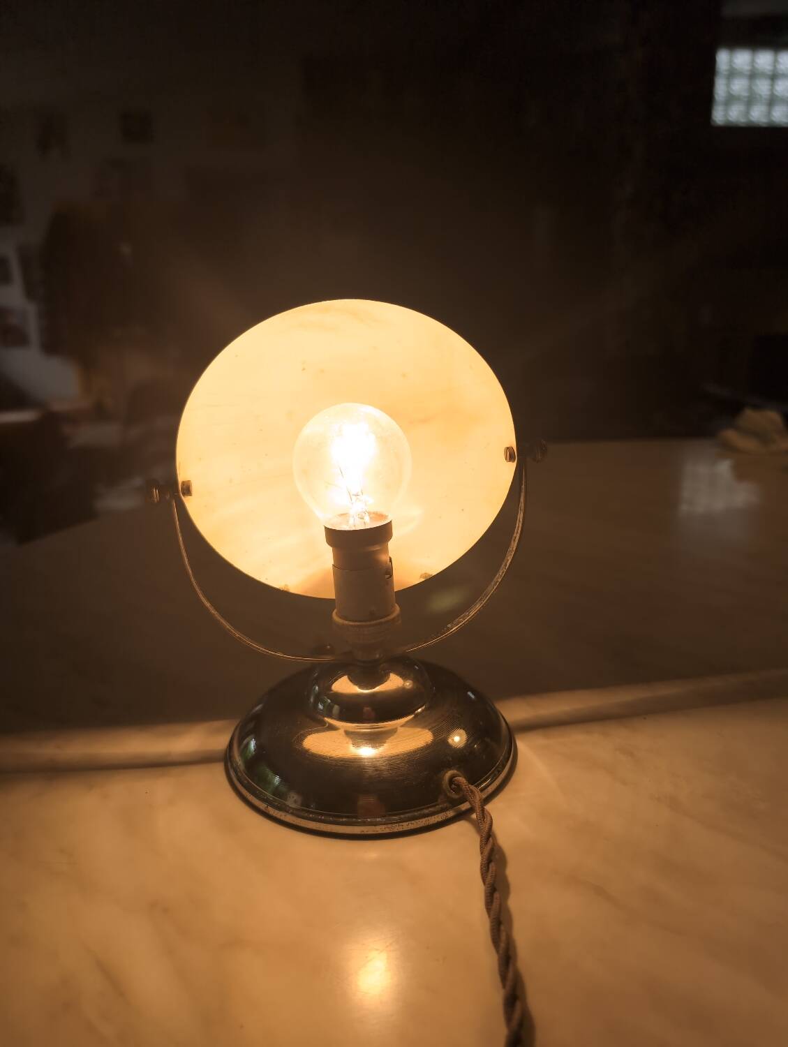 Art deco mushroom desk lamp