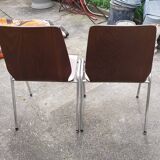 pair of vintage chairs against thermoformed plate