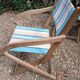 3 antique folding garden armchairs