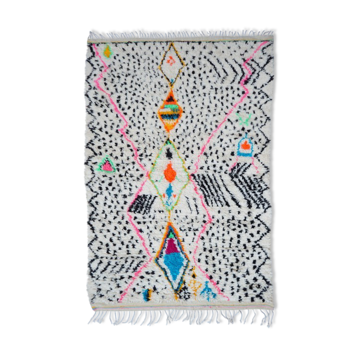 Colorful Berber carpet 252x132cm