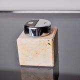 Brutalist lighter by Fratelli Mannelli, travertine, Italy, 1970