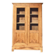 Antique Parisian wardrobe: solid wood dresser bookcase