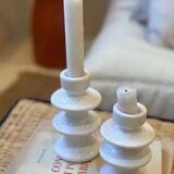 Pearly white candle holder