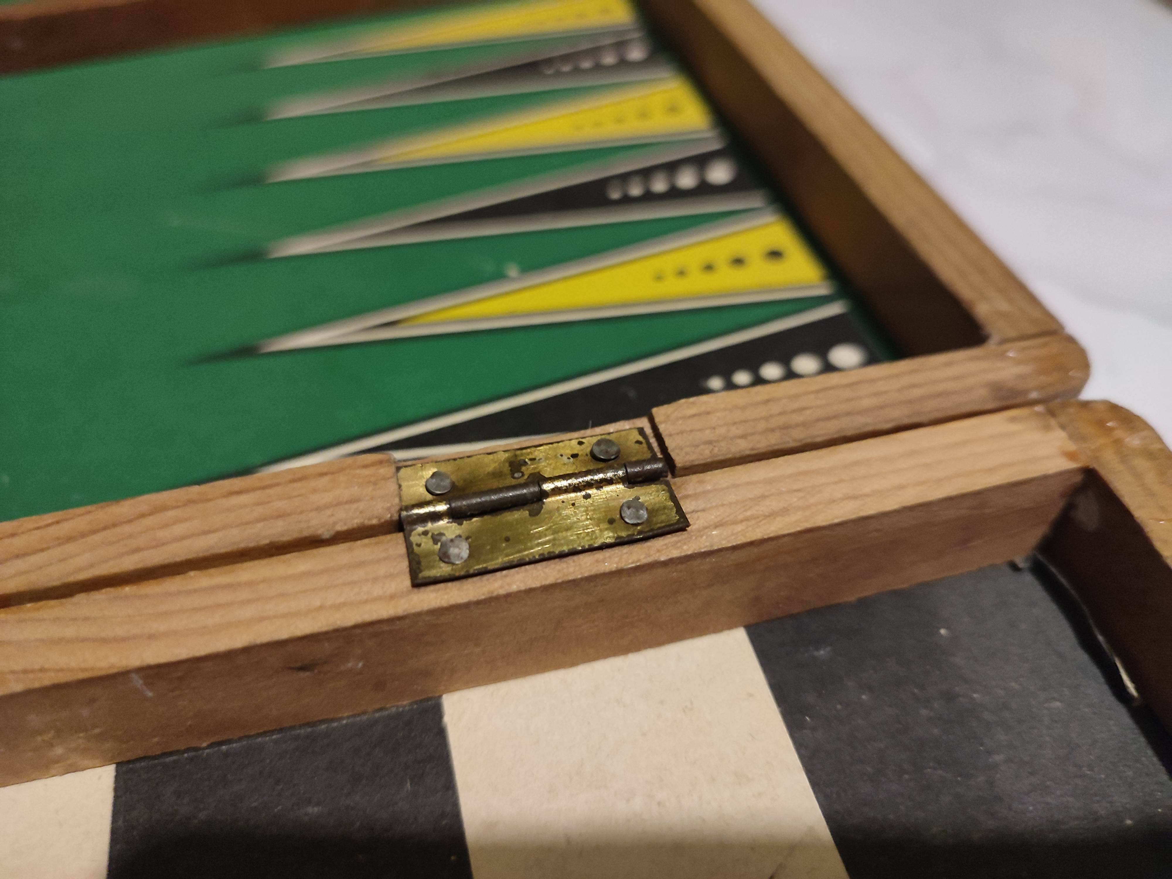 Antique Wooden Multi-Game Box - Ludo - Game of the Goose - Checkers