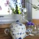 Royal Copenhagen Sugar Bowl #1/428 Blue Fluted Plain design Arnold Krog