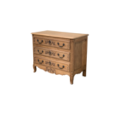 Commode de style Louis XV chêne brut massif, 1920