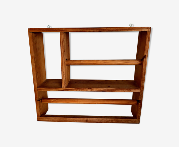 Etagère en bois avec dérouleur essuie tout