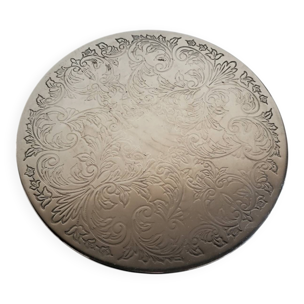 Dessous de plat en métal argenté anglais