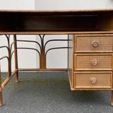 Vintage rattan desk