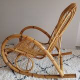 Rocking chair Rotin de Rohe Noordwolde rénové
