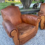 Paire de fauteuils club