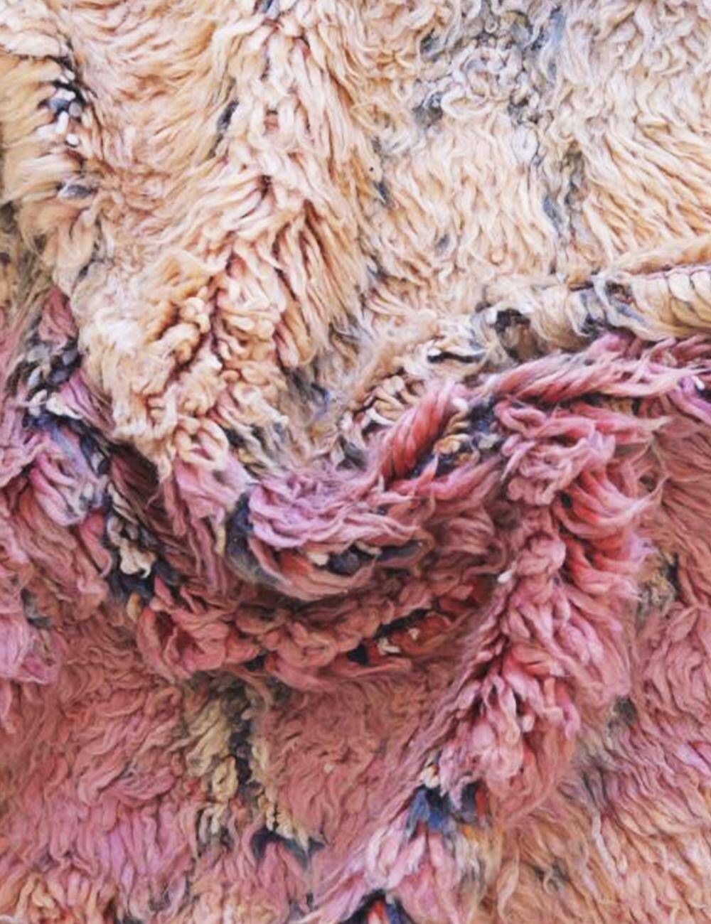 Tapis Vintage Rose Pêche - 295 x 185 cm