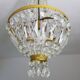 Basket chandelier with stamps