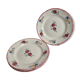 Set of four dessert plates decorated with flower, Maryvonne, 21 cm