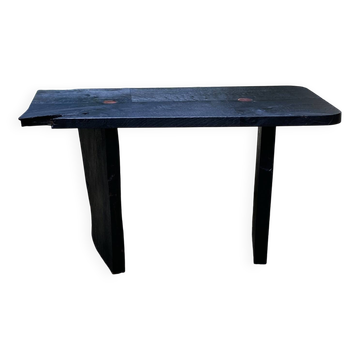 Burnt wood coffee table