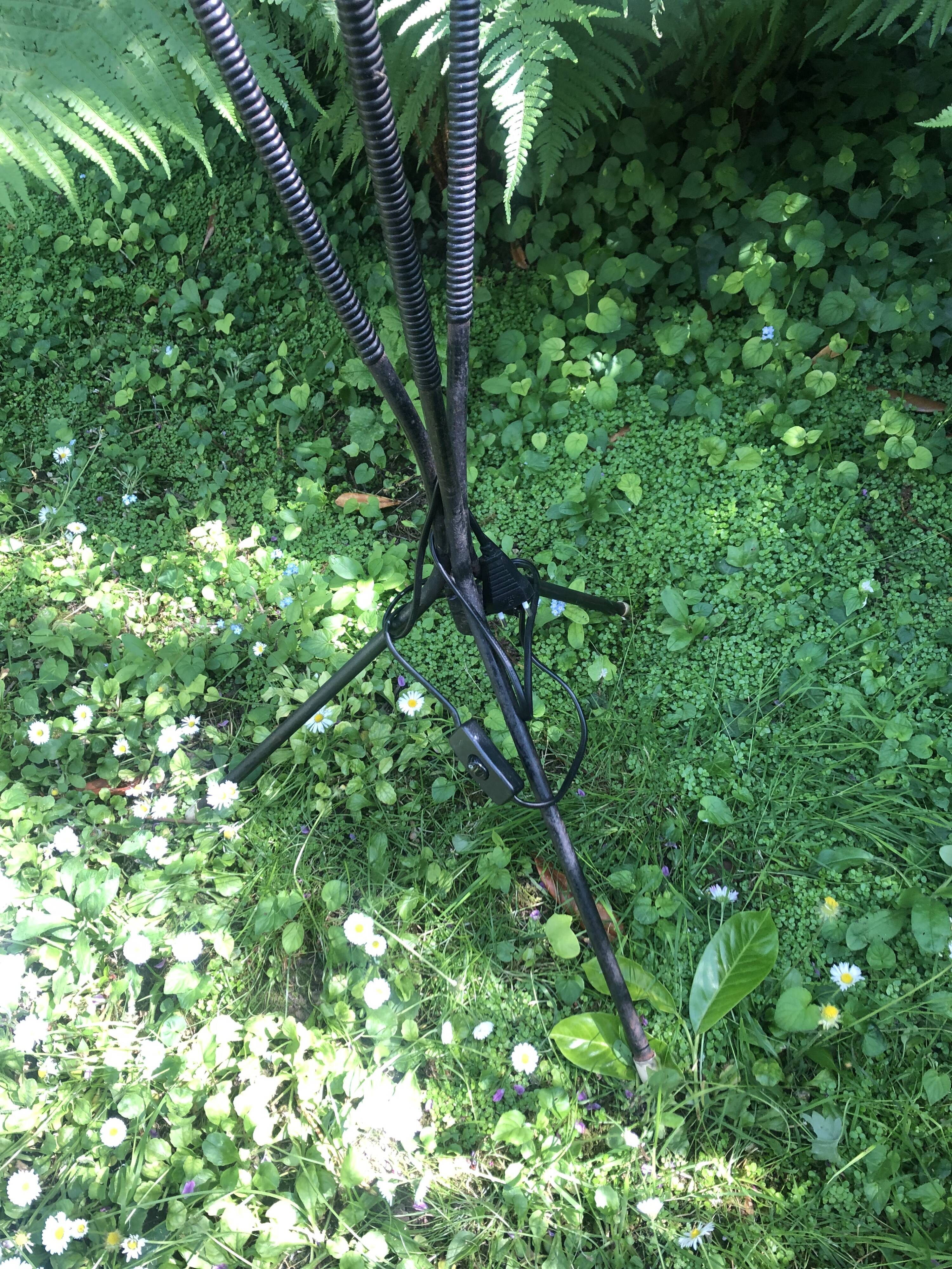 Floor lamp 3 arms scoubidou vintage 50s/60s