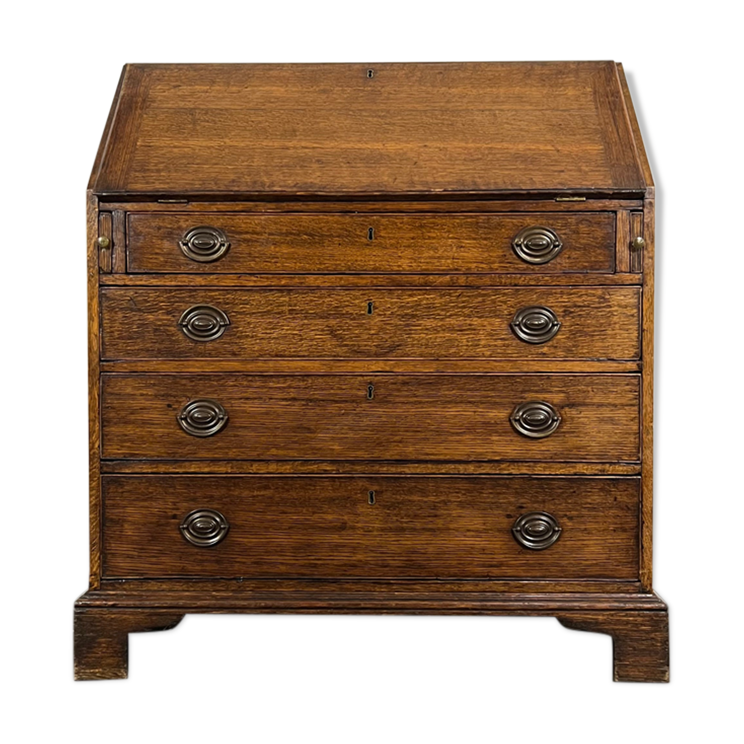 English oak writing desk