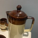 Enameled stoneware coffee service