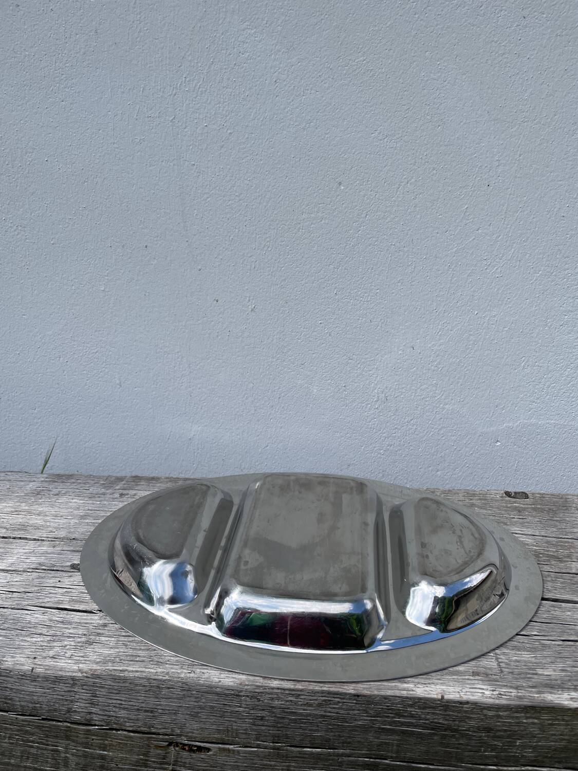 Plat compartimenté en inox Rémy Letang