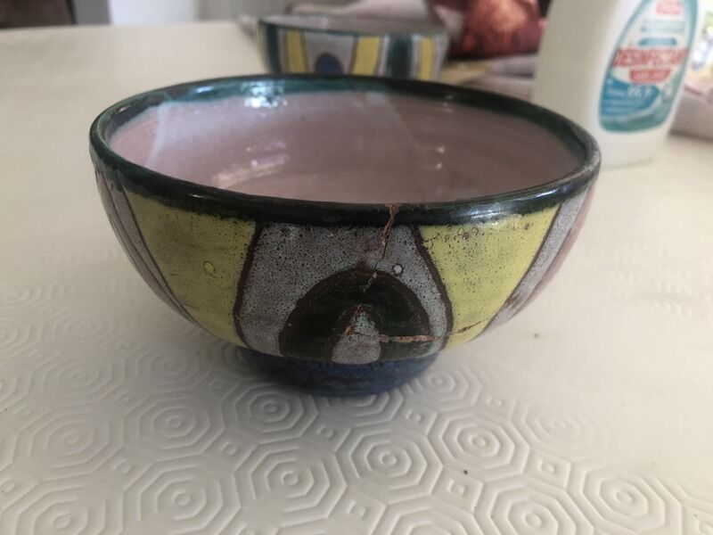2 vintage 70s Vallauris bowls