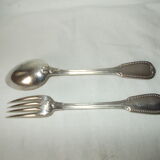 24-piece silver-plated cutlery set with box