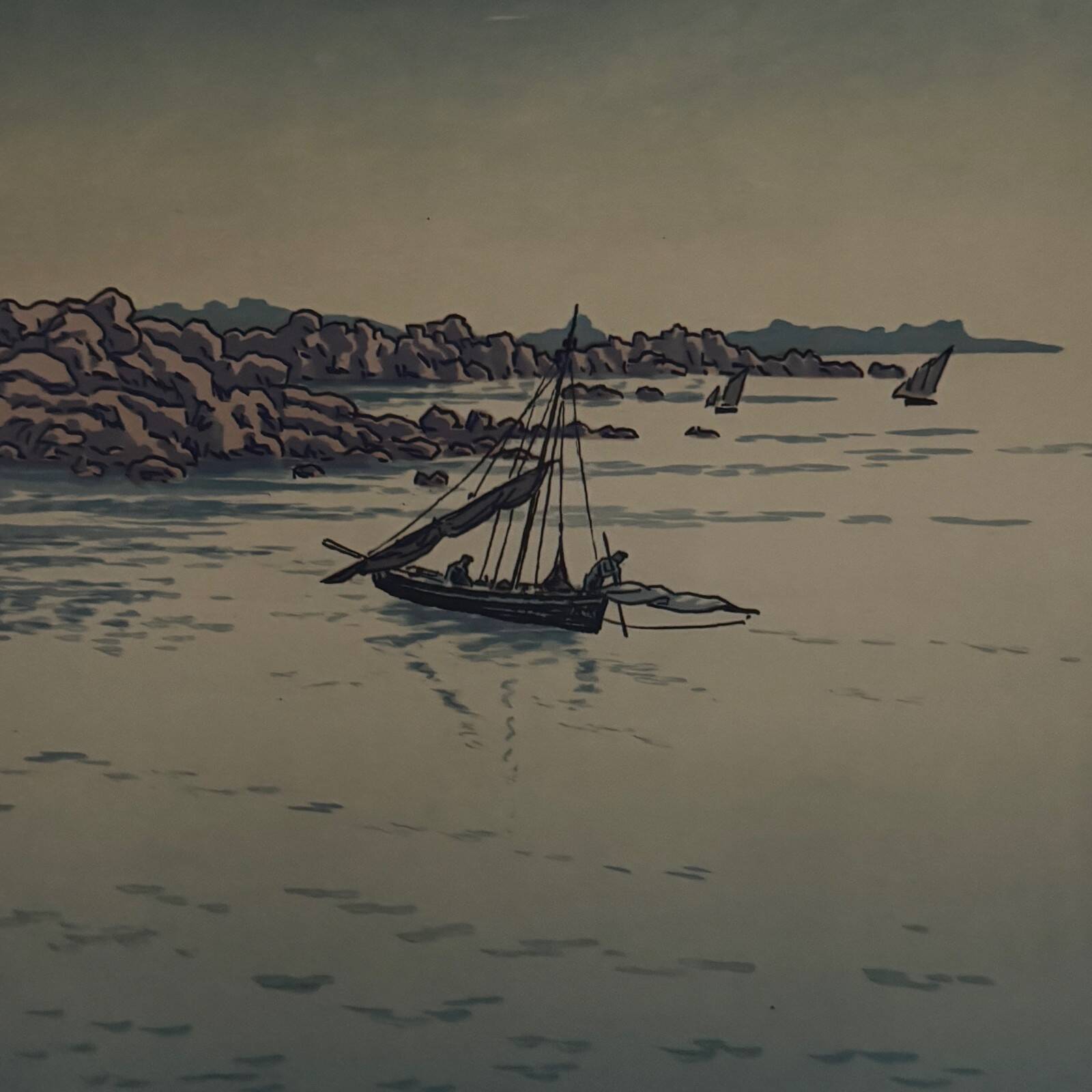 Lithograph by Henri Rivière Entrance to the Port of Ploumanac'h