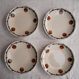 Set of 8 dessert plates Barcarolle, from Badonviller