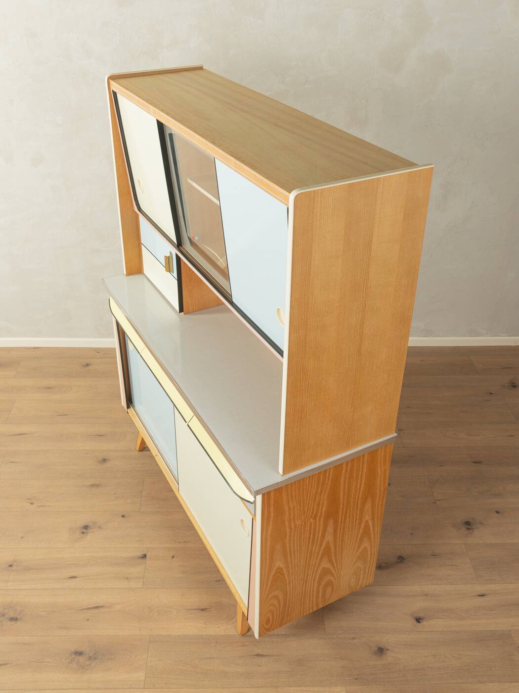 Charmant meuble de cuisine deux pièces des années 1950