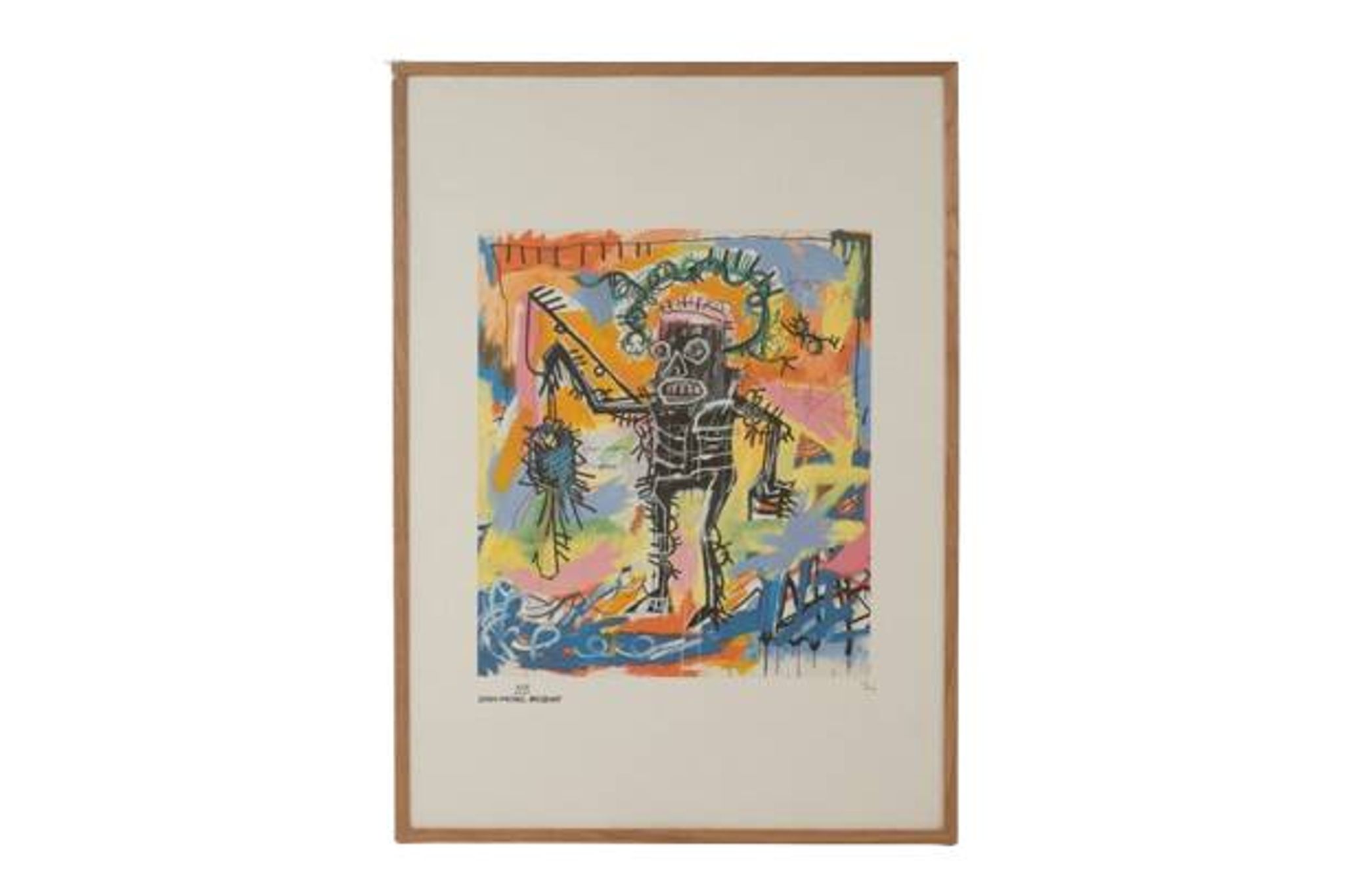Jean-Michel Basquiat, sérigraphie en couleurs numérotée, années 1990