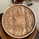 Pie dish - cherry pie decor lid - ceramic ware - vintage
