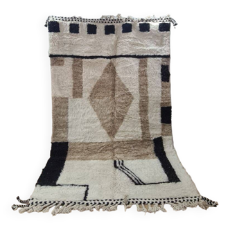 Handmade wool Berber rug 250x150 cm