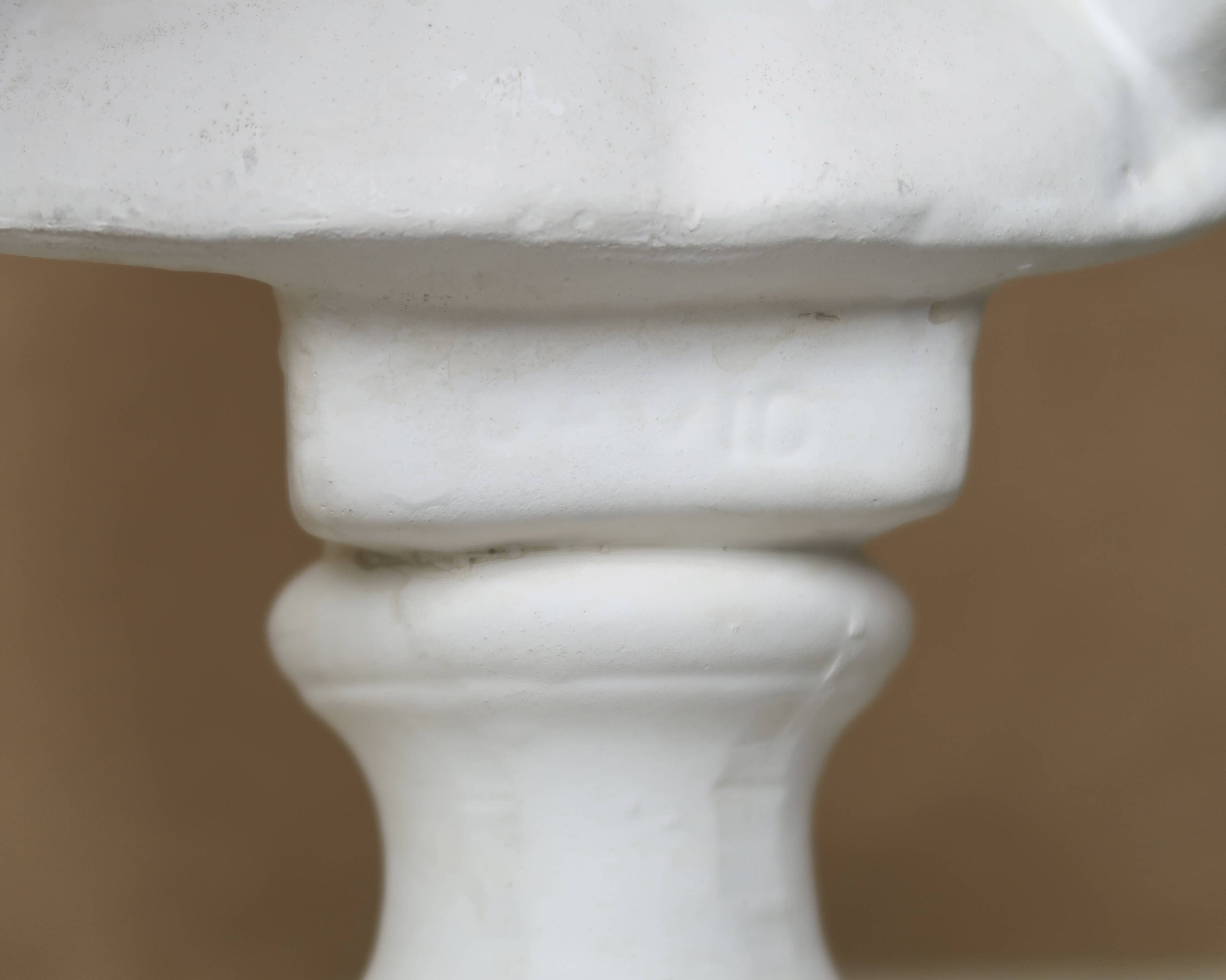 Plaster bust of a man: David, 1980s