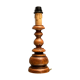 Rustic lamp foot in solid wood alder type