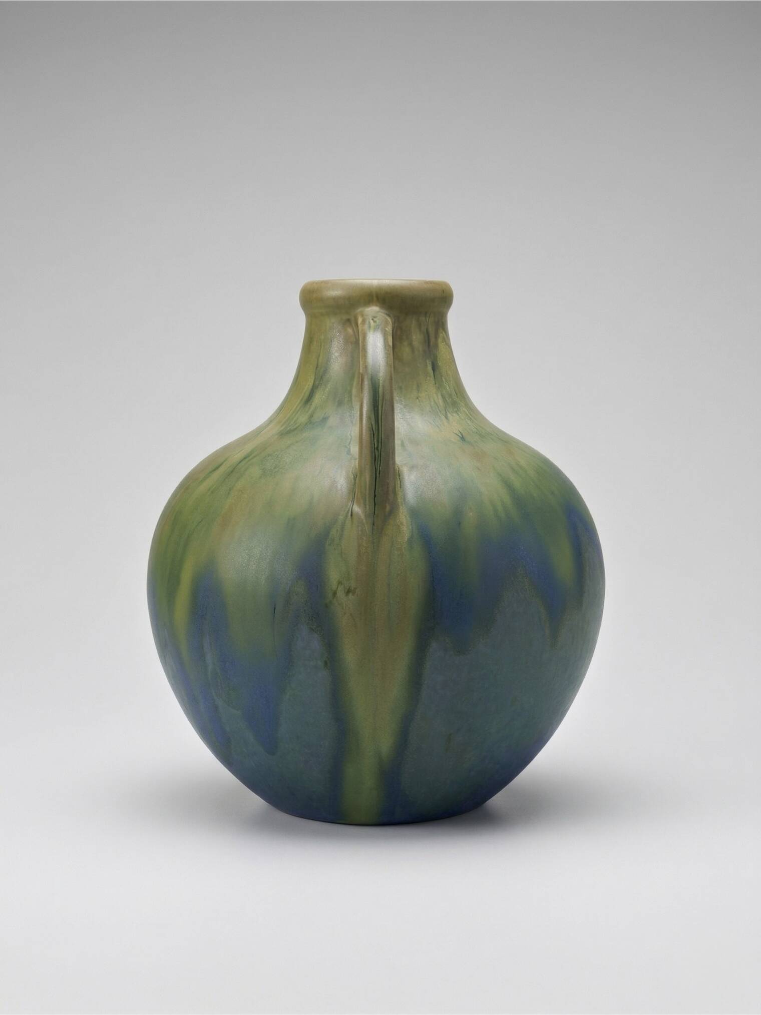 Art ceramic vase signed G. Méténier, France, circa 1960–1970.