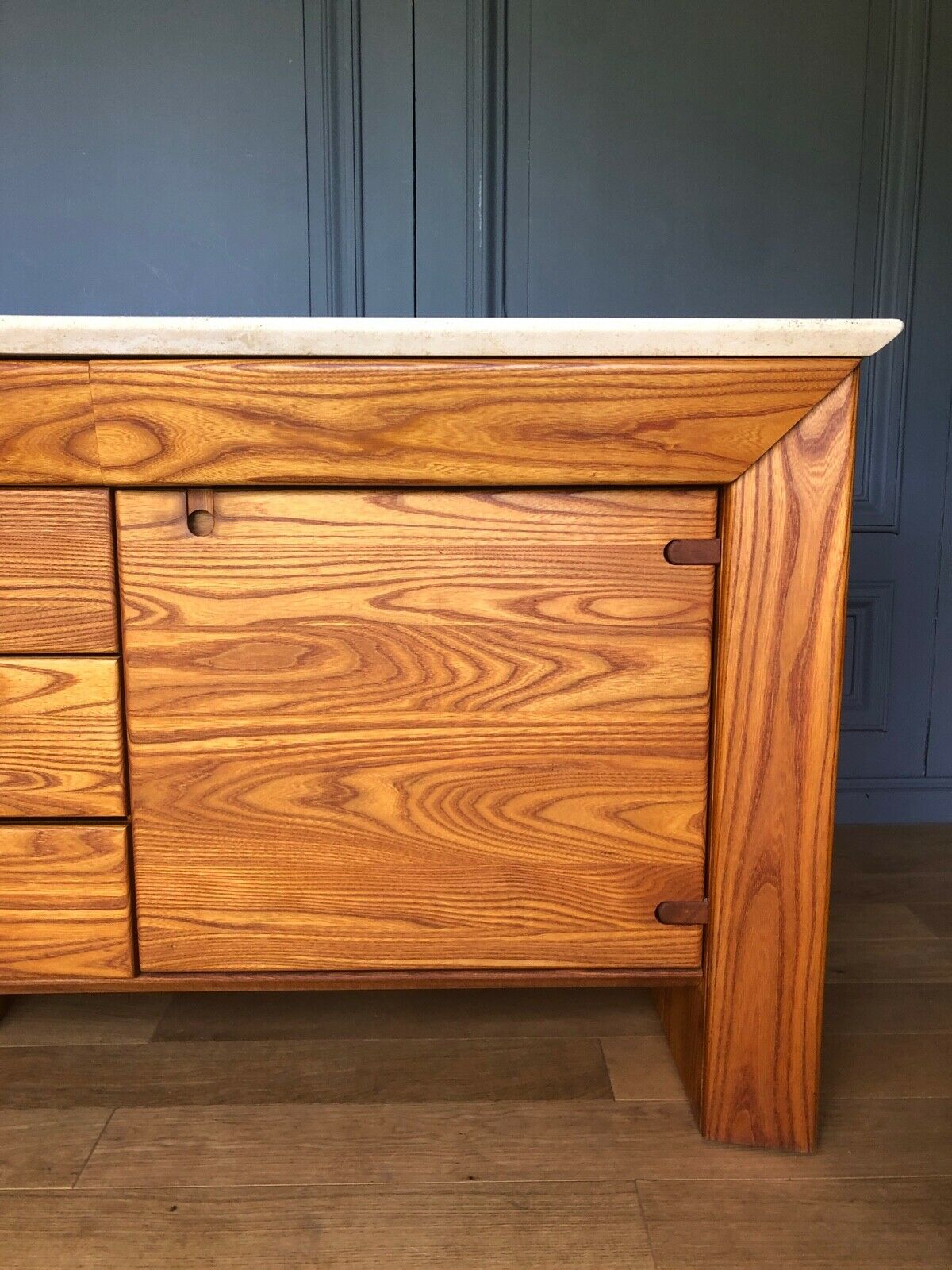 Sideboard seltz casaligne 3 drawers 2 doors granite casa