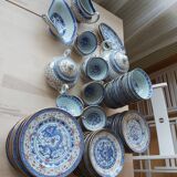Vaisselle chinoise en porcelaine dite graine de riz  des années 50