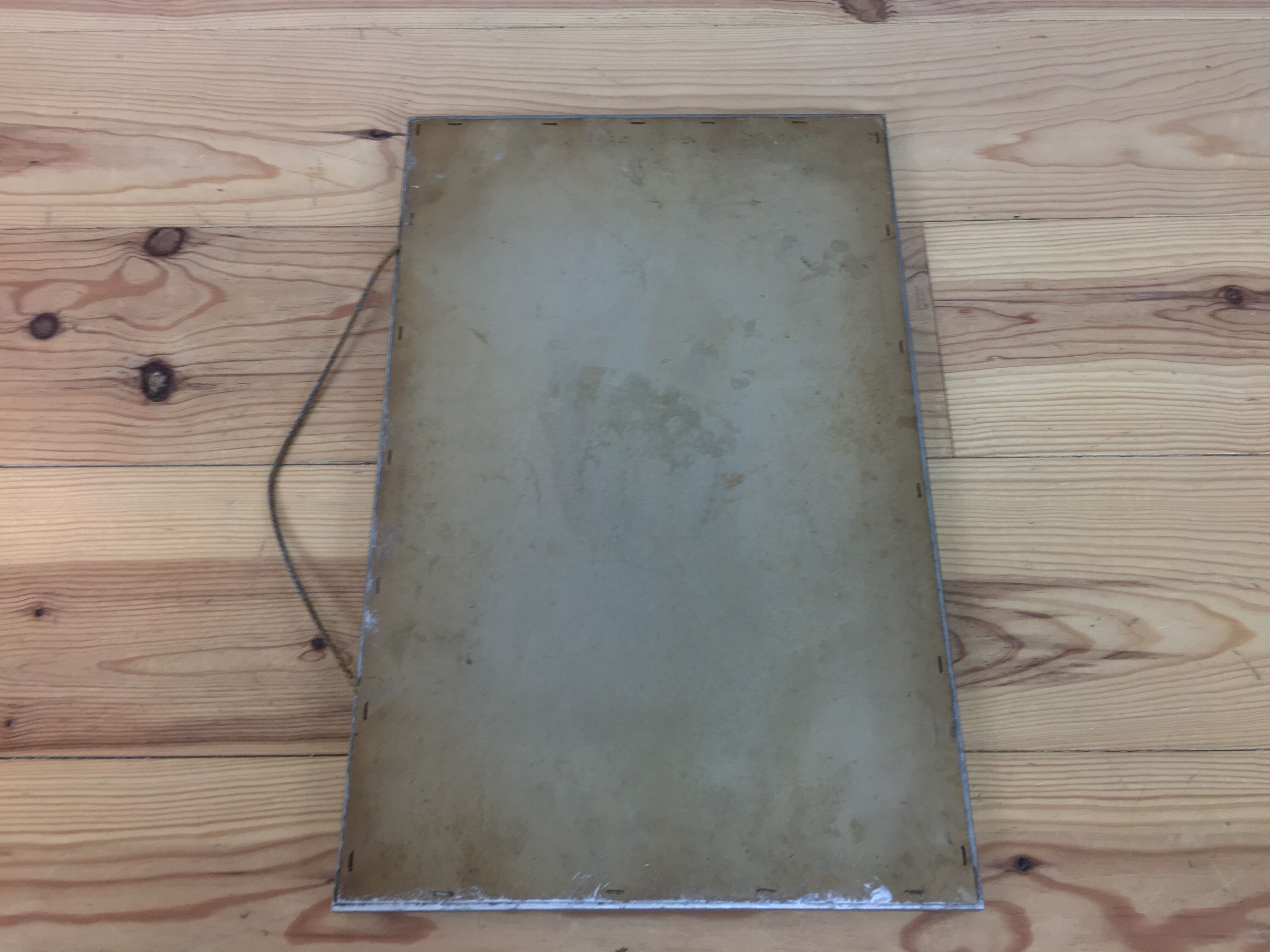 Silver wooden mirror 53x34 cm Art Deco style