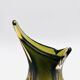 Murano Vase Flavio Poli Seguso Sommerso Green Amber Design 1950s
