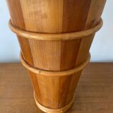 Antique Wooden Barrel Style Umbrella Stand Vintage Decor