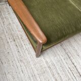 Scandinavian teak bench bed 140
