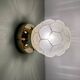 Applique ou plafonnier globe vintage art déco en verre dépoli