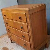 Vintage chest of drawers with 4 drawers compass feet